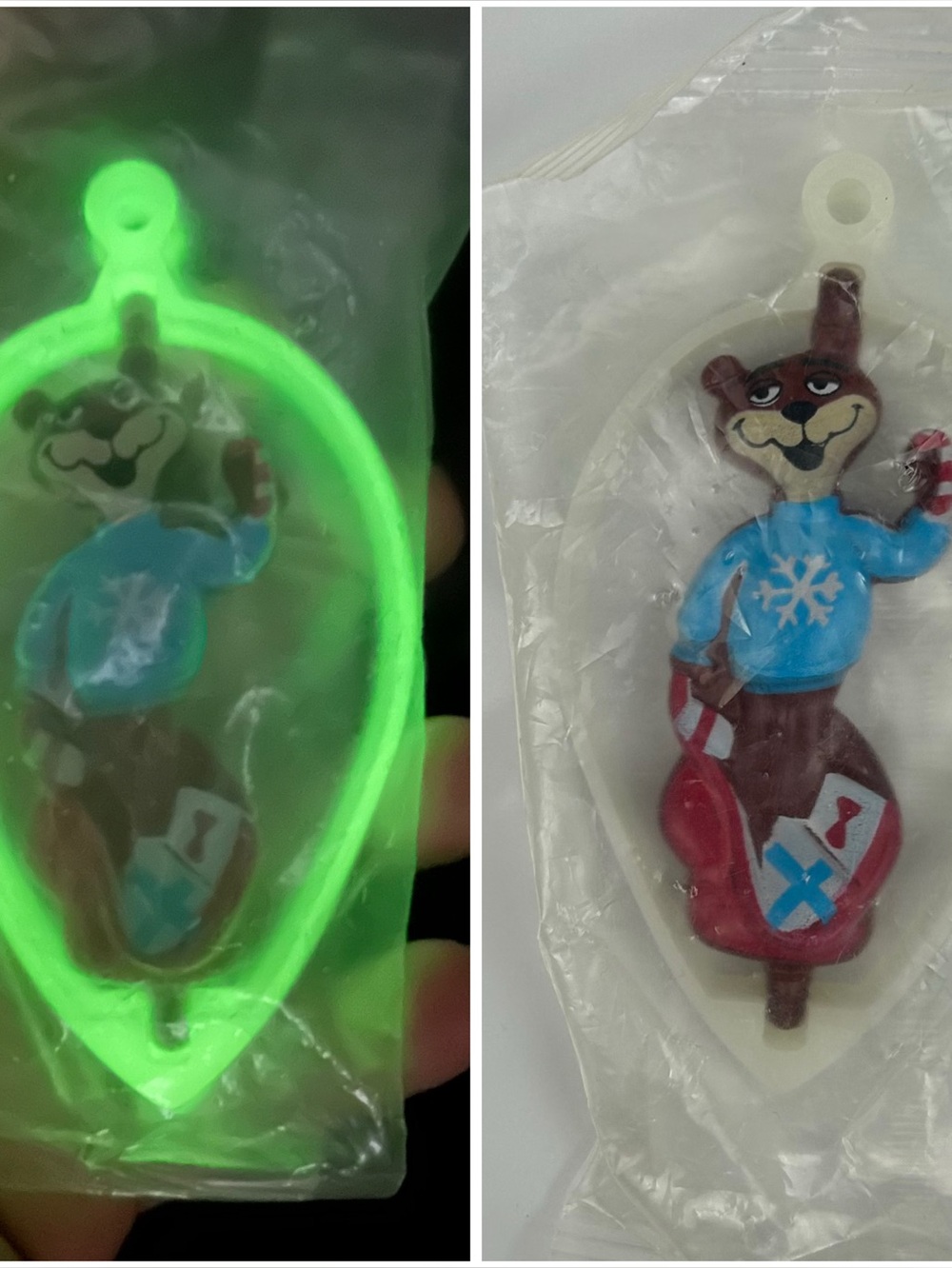 FINAL SALE Kraft 1995 Sugar Bear Christmas Ornament Post Golden Crisp Cereal NEW